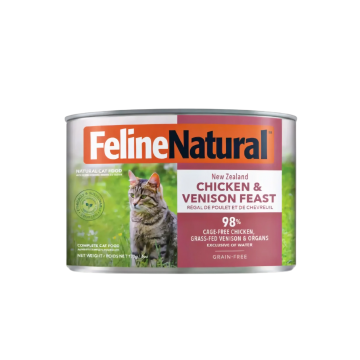 Feline Natural Canned Food Chic & Venison Feast 170g